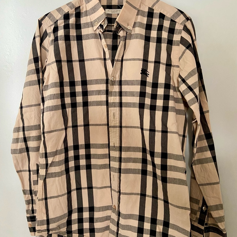 Burberry Brit Beige Checkered Shirt